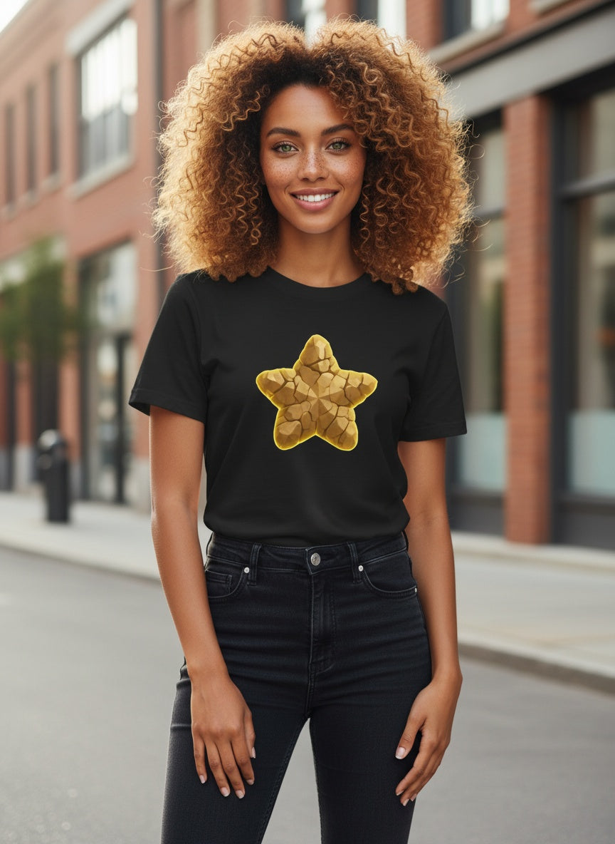 Shattered Glow Rockstar Cotton T-Shirt