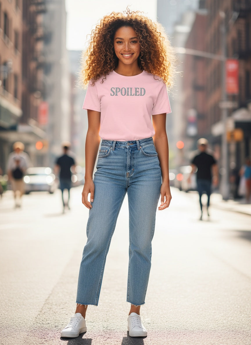 Spoiled Sparkling Diamond Relaxed T-Shirt