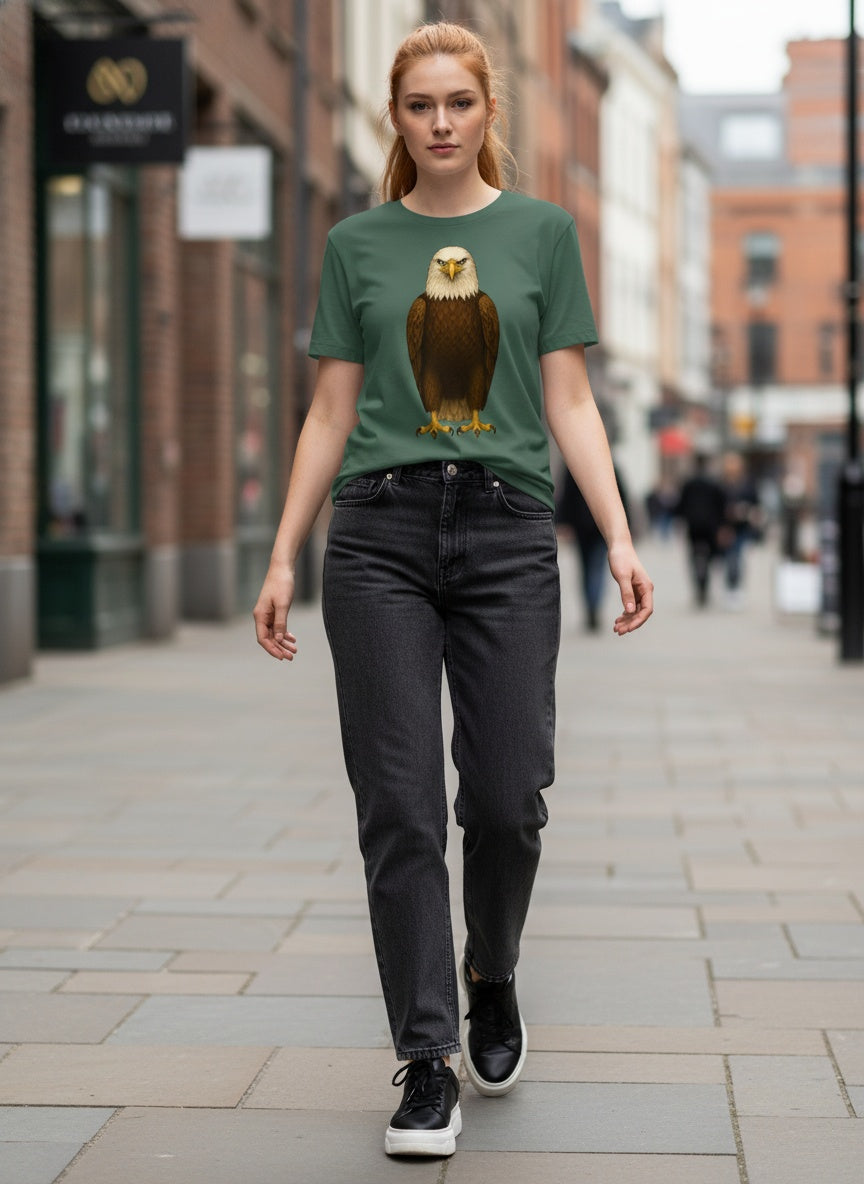 Organic Mighty Wing Bald Eagle T-Shirt