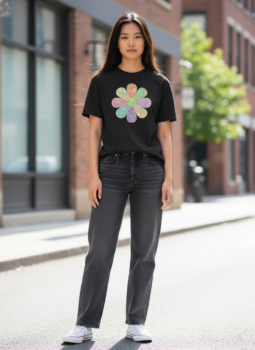 Retro Bloom Flower Power T-Shirt