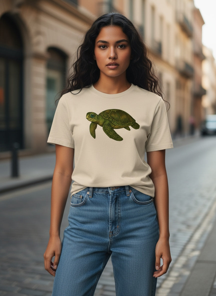 Organic Timeless Sea Turtle T-Shirt