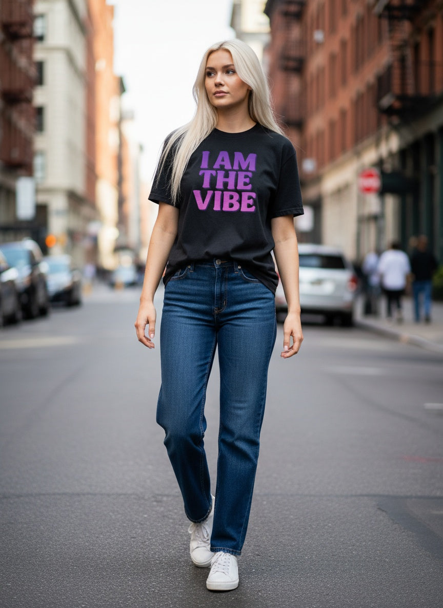 I AM THE VIBE Garment Dyed Heavyweight T-Shirt