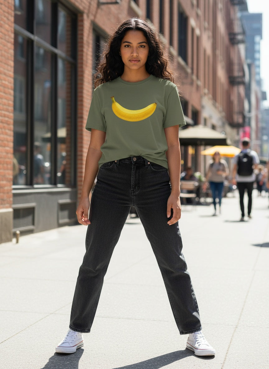 Golden Orchard Banana Cotton T-Shirt