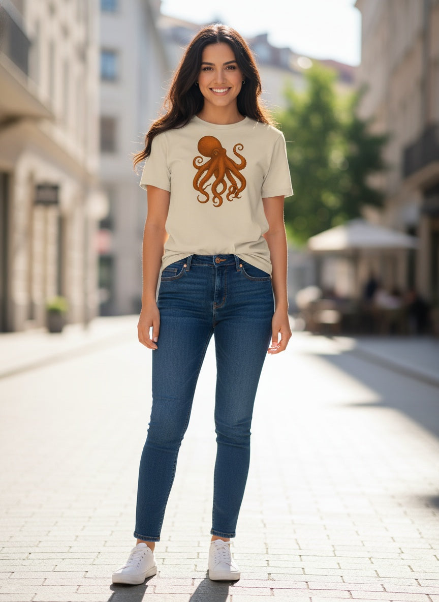 Organic Deep Sea Octopus T-Shirt