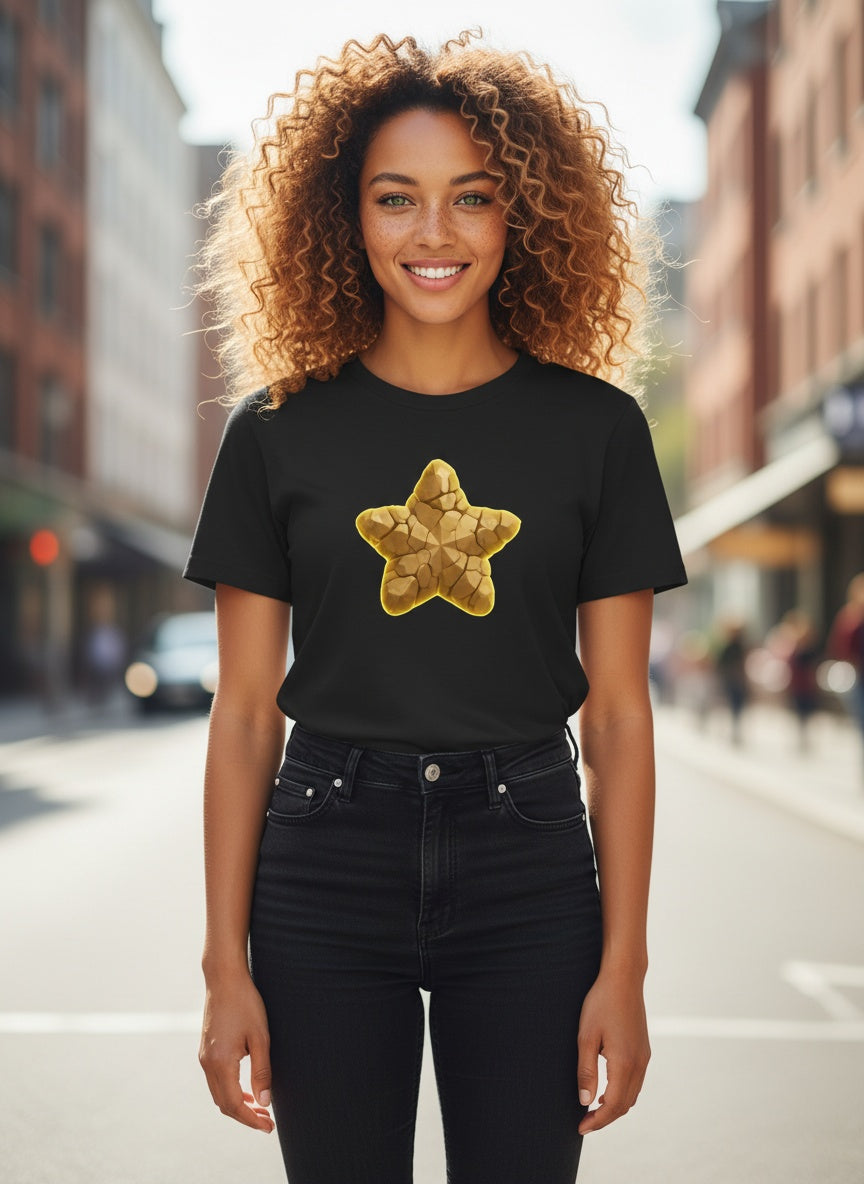Shattered Glow Rockstar Cotton T-Shirt