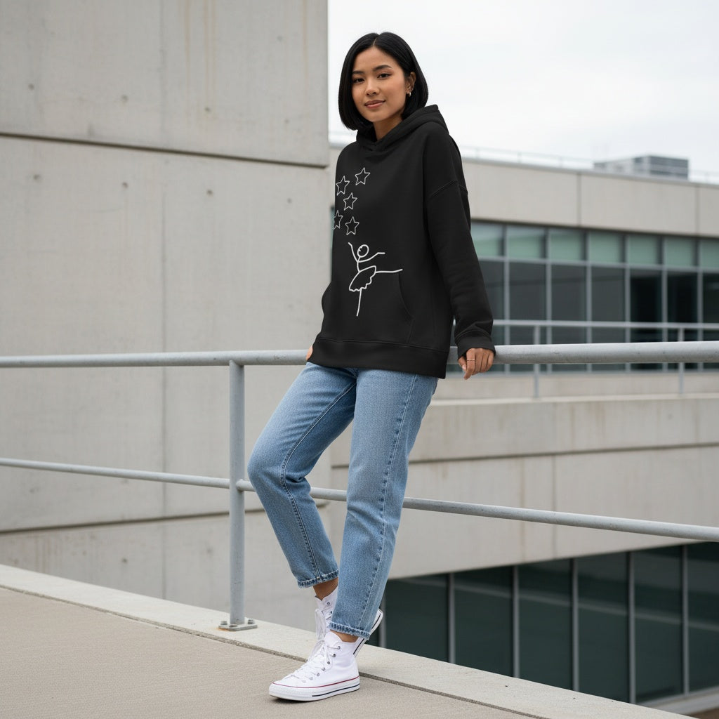 Reach For The Stars Organic Mid Weight Hoodie