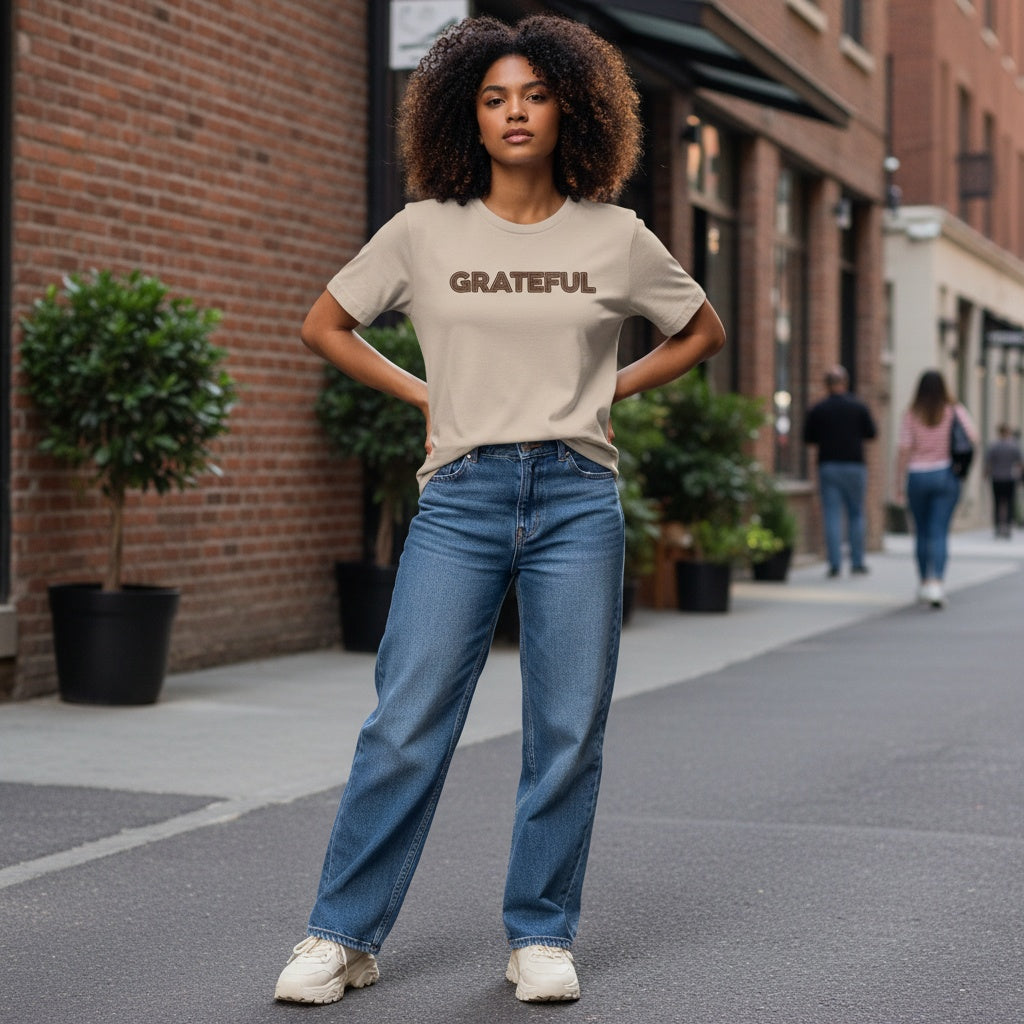 GRATEFUL Relaxed Cotton T-Shirt