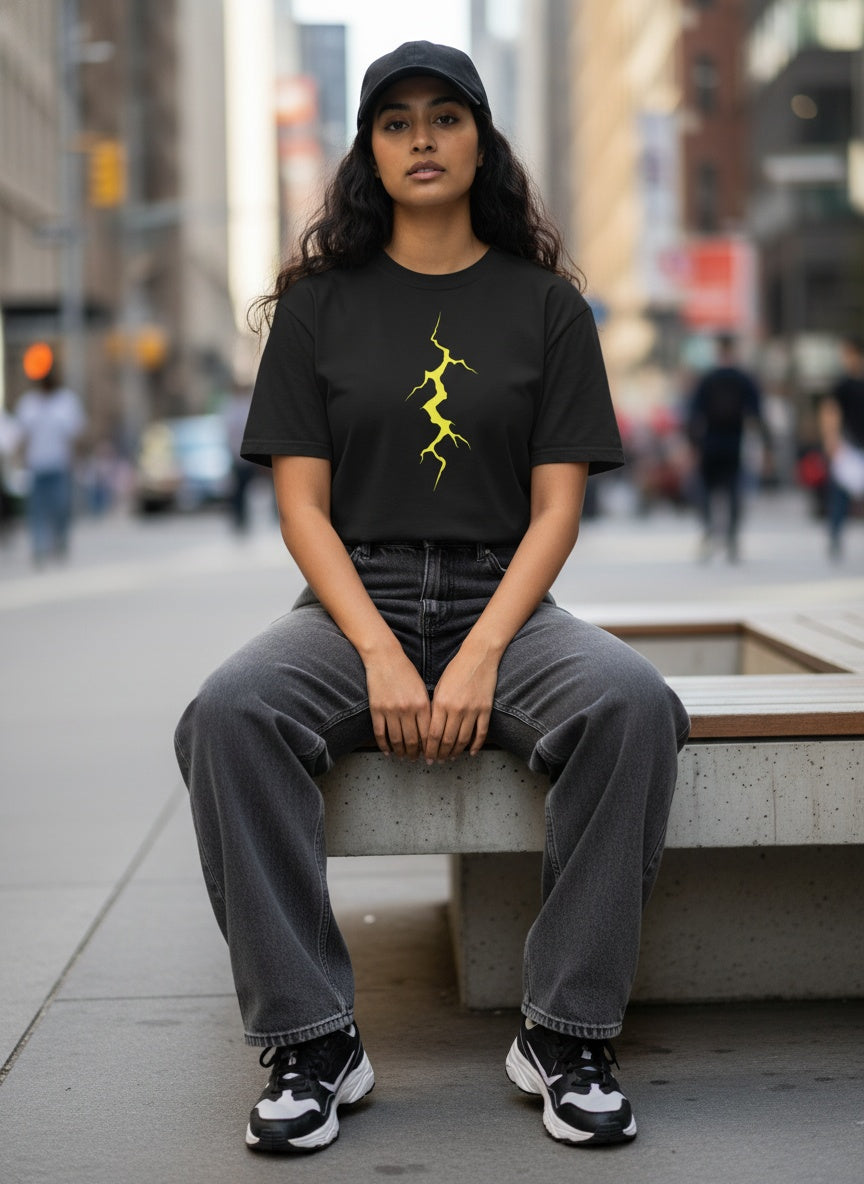 Lightning Bolt Electric Surge Cotton T-Shirt