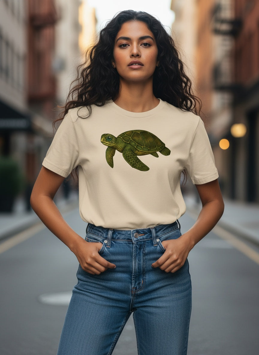 Organic Timeless Sea Turtle T-Shirt