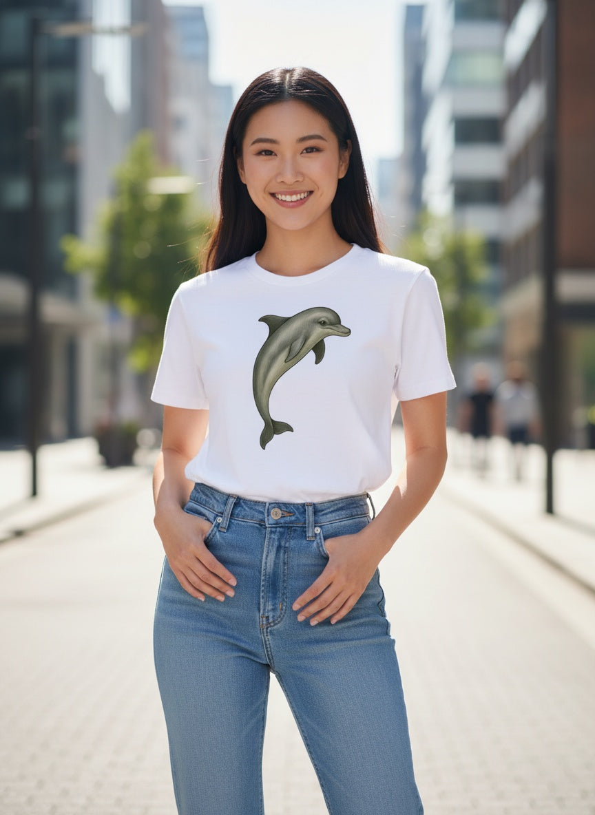 Organic Majestic Dolphin T-Shirt