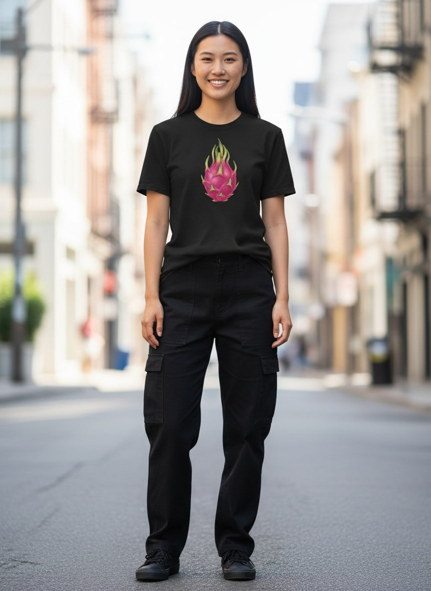 Passion Fruit Glow Cotton T-Shirt