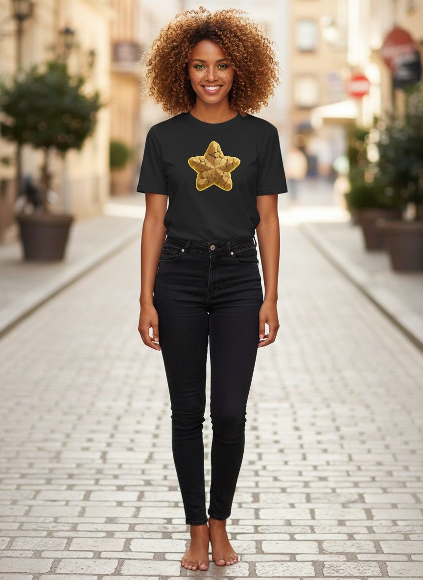Shattered Glow Rockstar Cotton T-Shirt