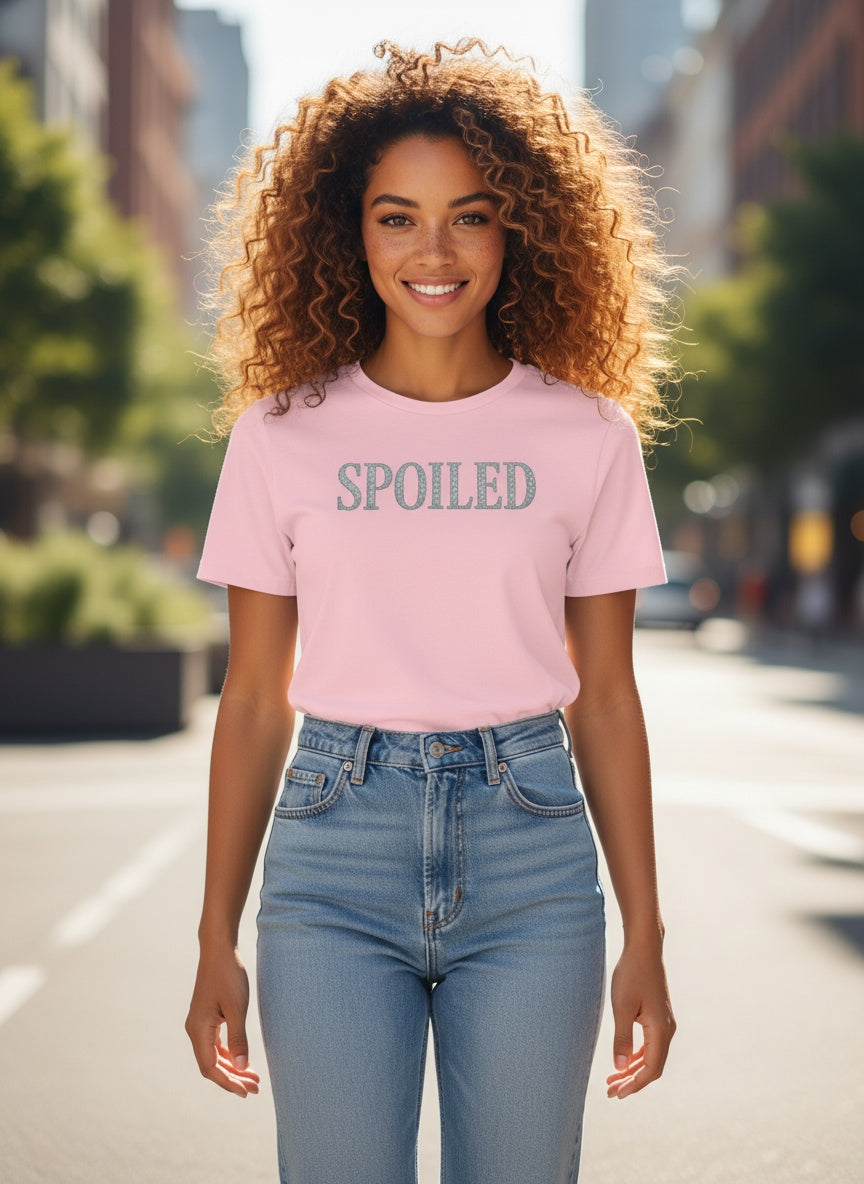 Spoiled Sparkling Diamond Relaxed T-Shirt