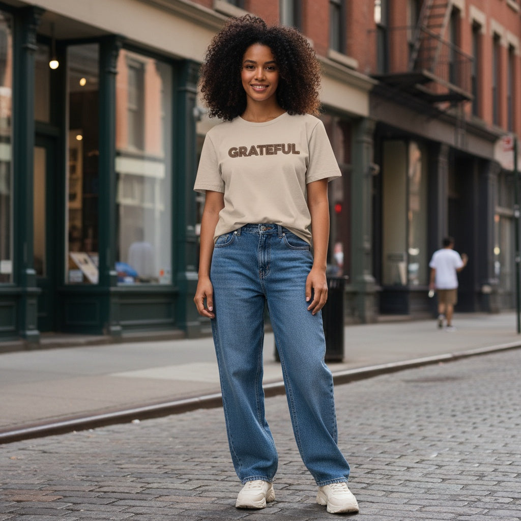 GRATEFUL Relaxed Cotton T-Shirt