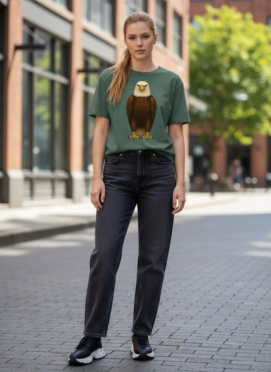 Organic Mighty Wing Bald Eagle T-Shirt