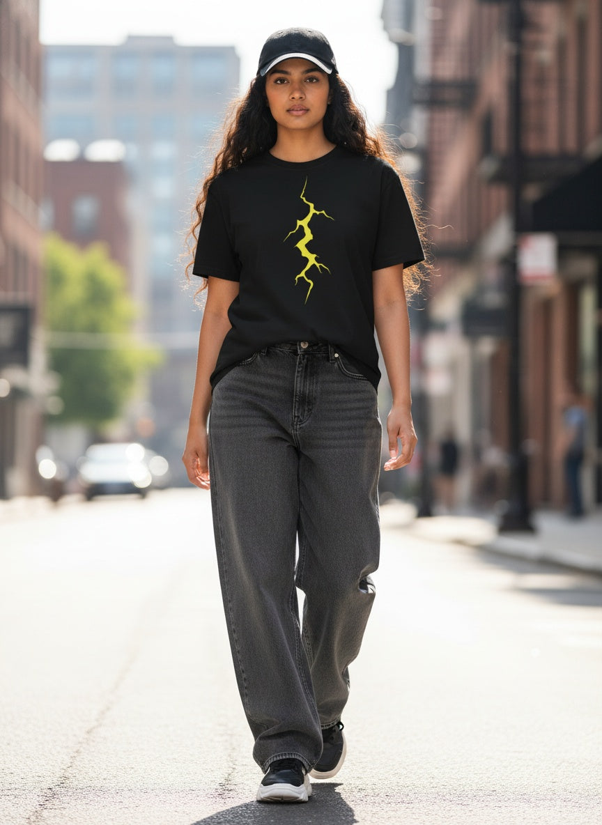 Lightning Bolt Electric Surge Cotton T-Shirt