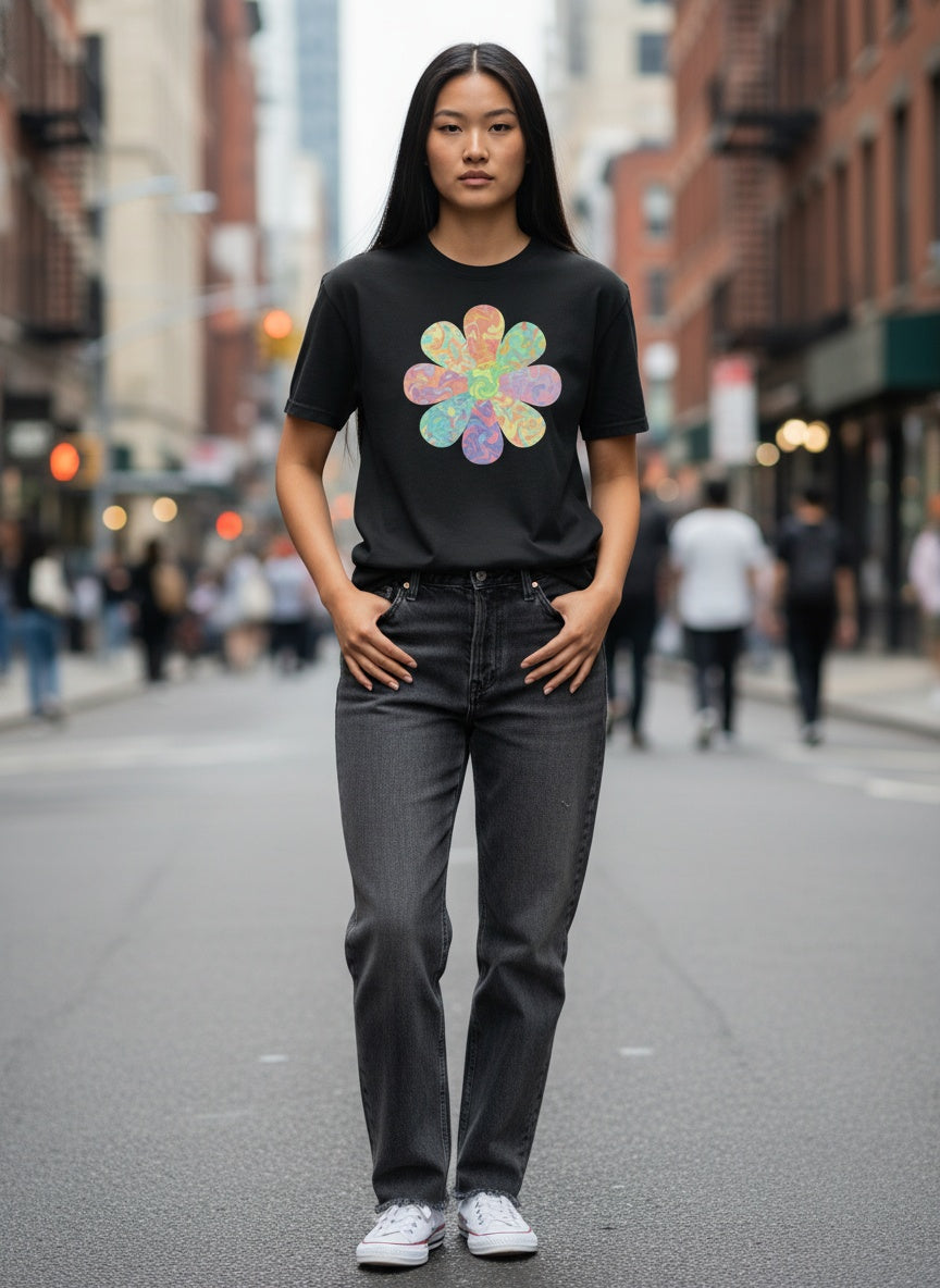 Retro Bloom Flower Power T-Shirt