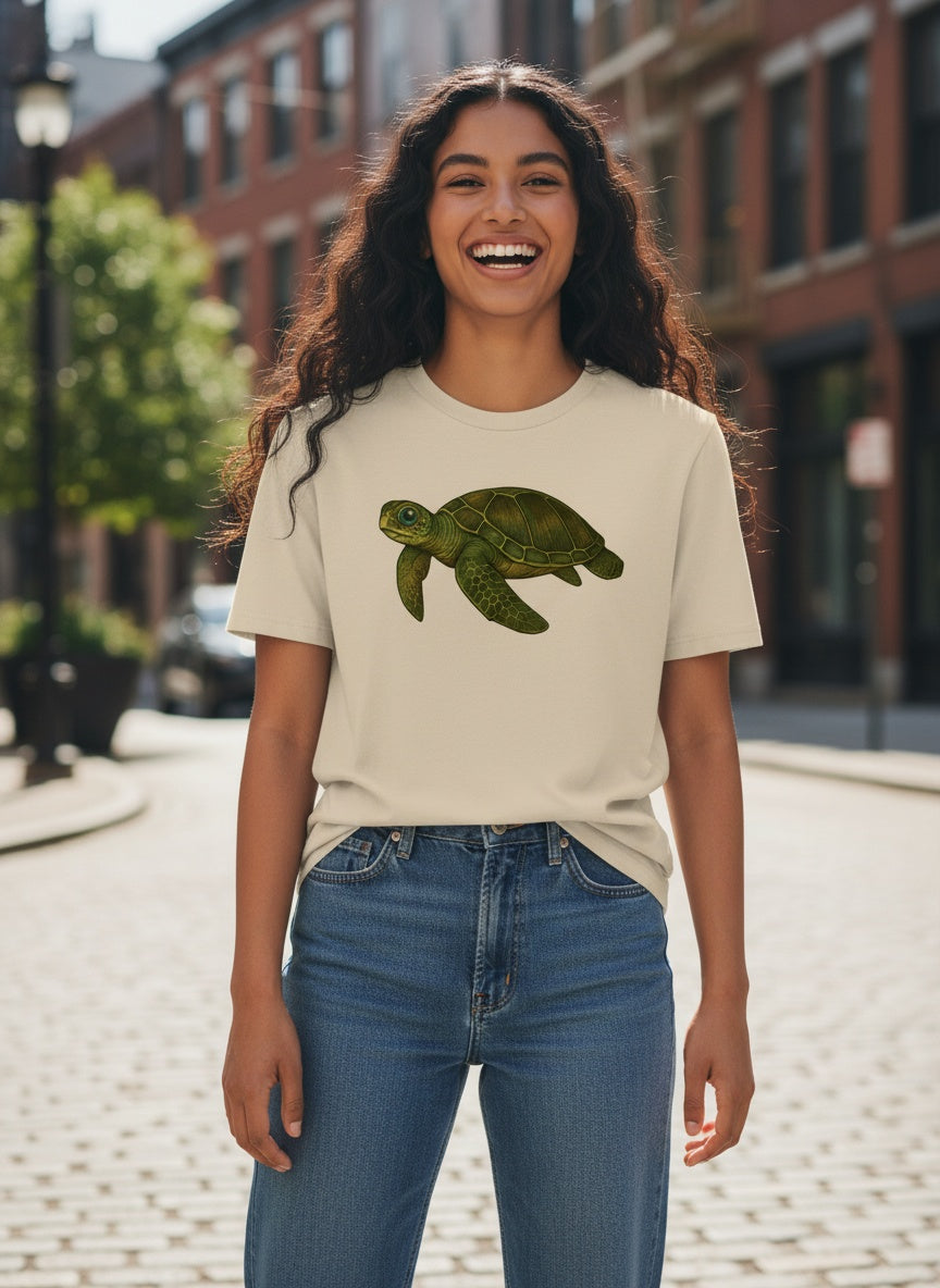 Organic Timeless Sea Turtle T-Shirt