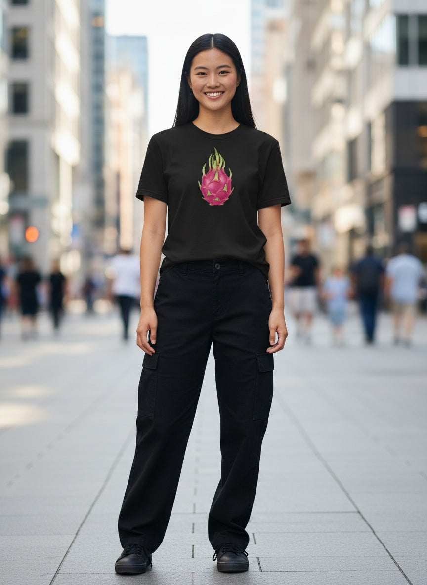 Passion Fruit Glow Cotton T-Shirt
