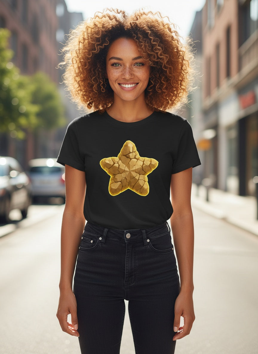 Shattered Glow Rockstar Cotton T-Shirt