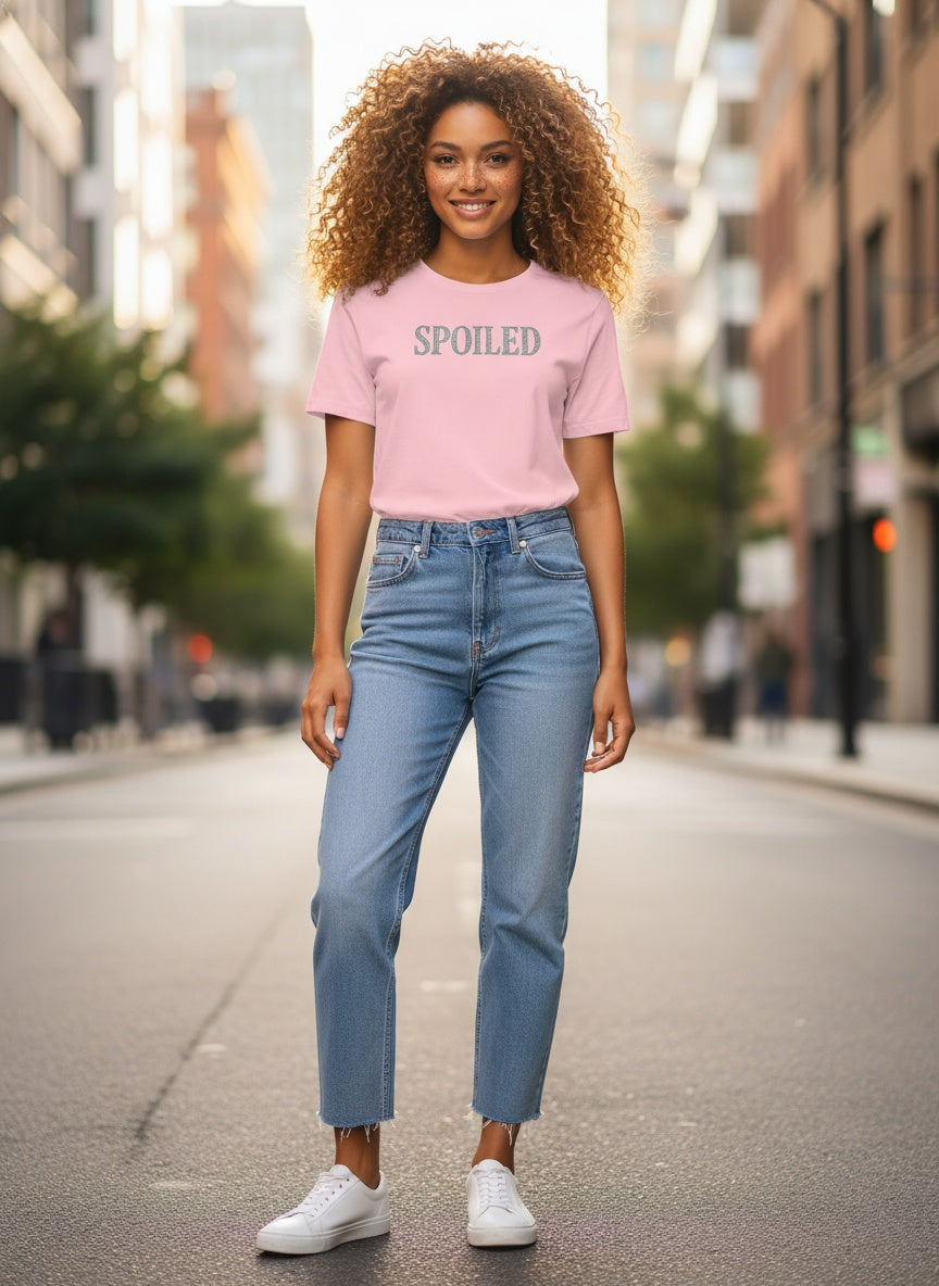 Spoiled Sparkling Diamond Relaxed T-Shirt