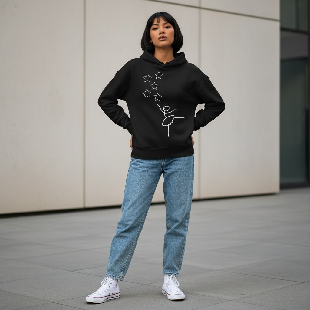 Reach For The Stars Organic Mid Weight Hoodie