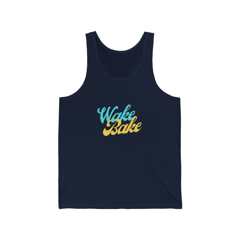 Wake and Bake Cannabis Jersey Tank Top