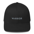 Warrior & Grey Ribbon Fitted Hat - Parkinson's and Brain Tumor Awareness