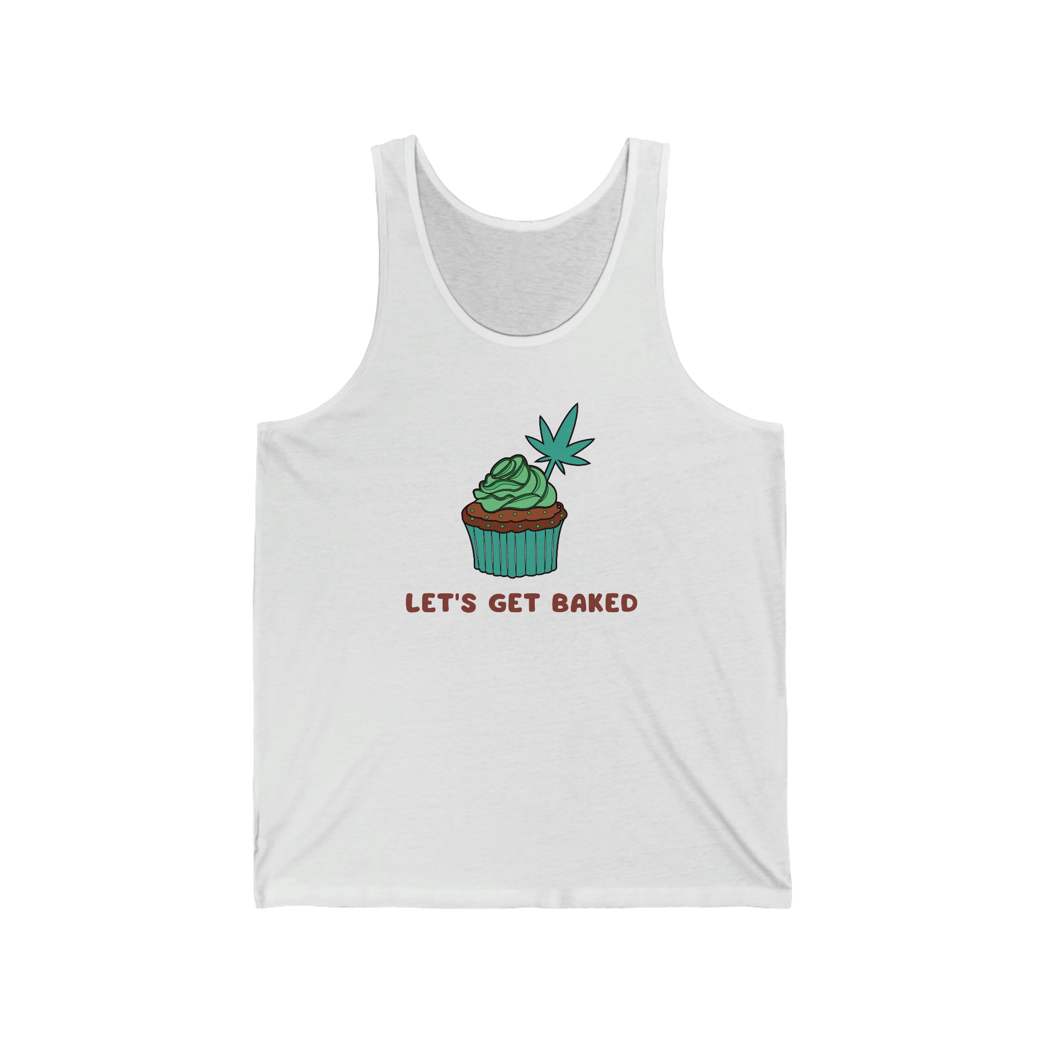 Let's Get Baked Cannabis Jersey Tank Top