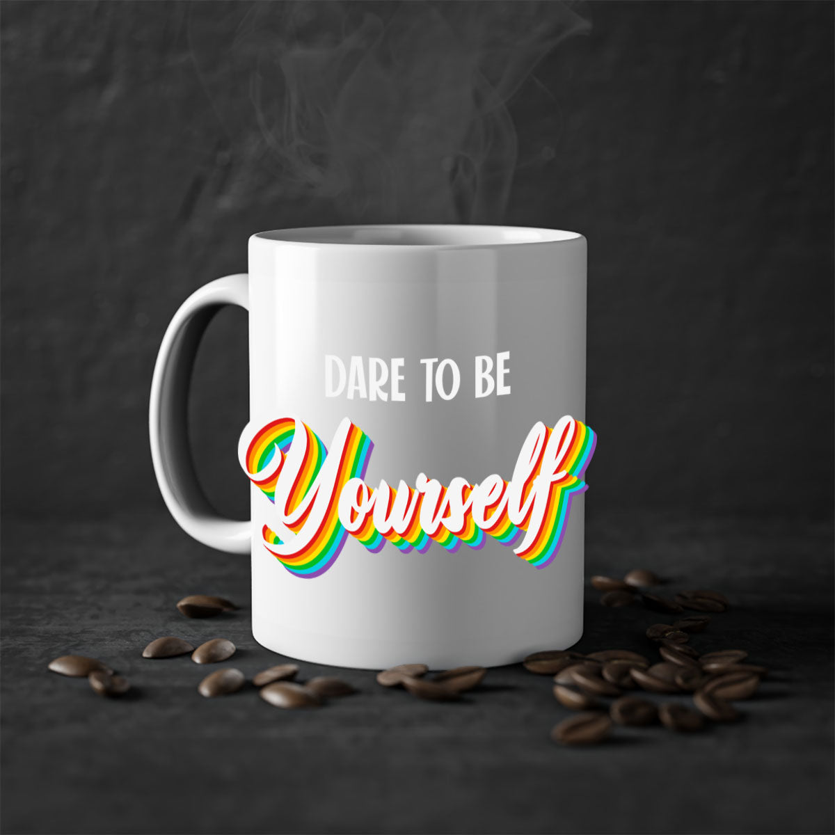 dare to be yourself cute 146#- lgbt-Mug / Coffee Cup