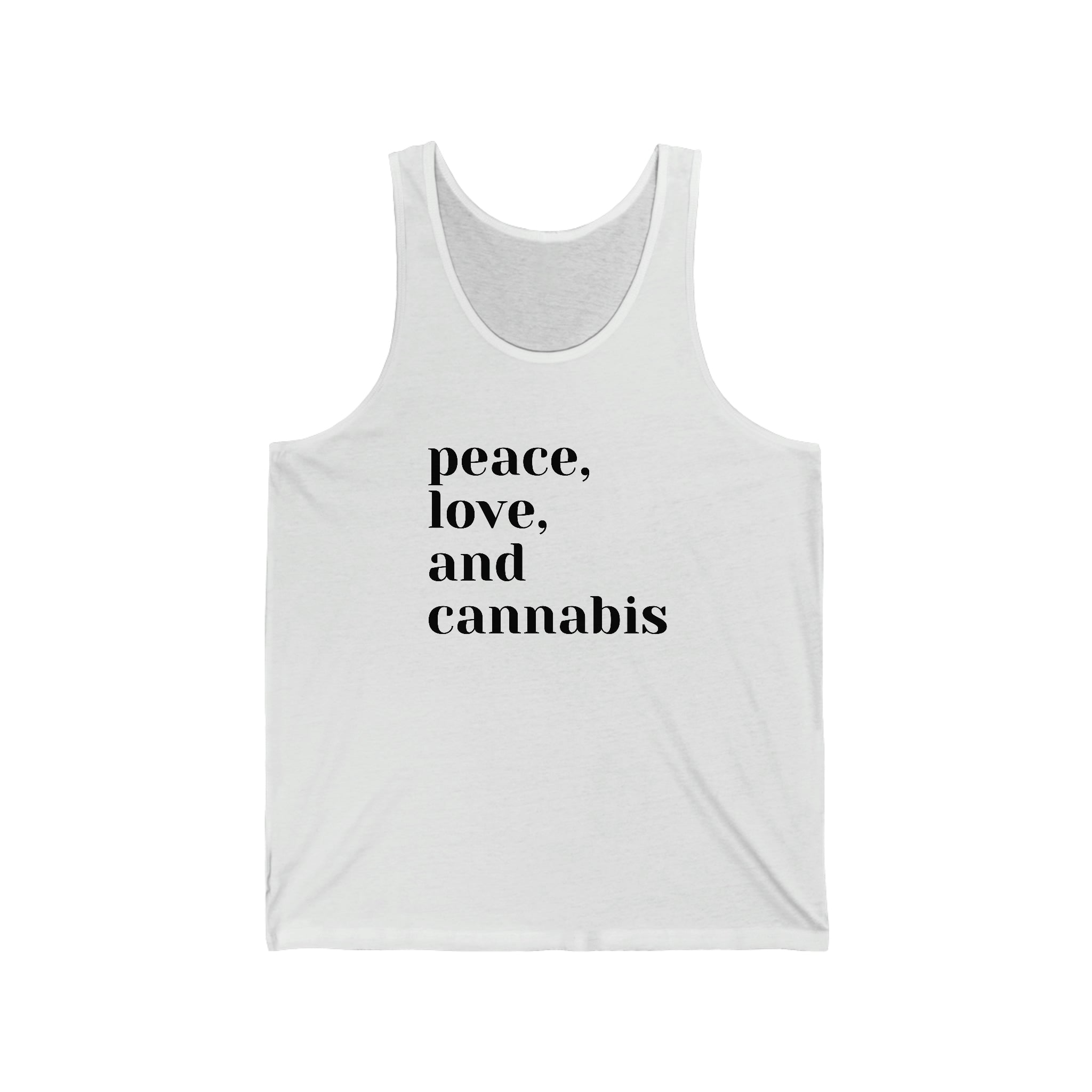 Peace, Love, and Cannabis Jersey Tank