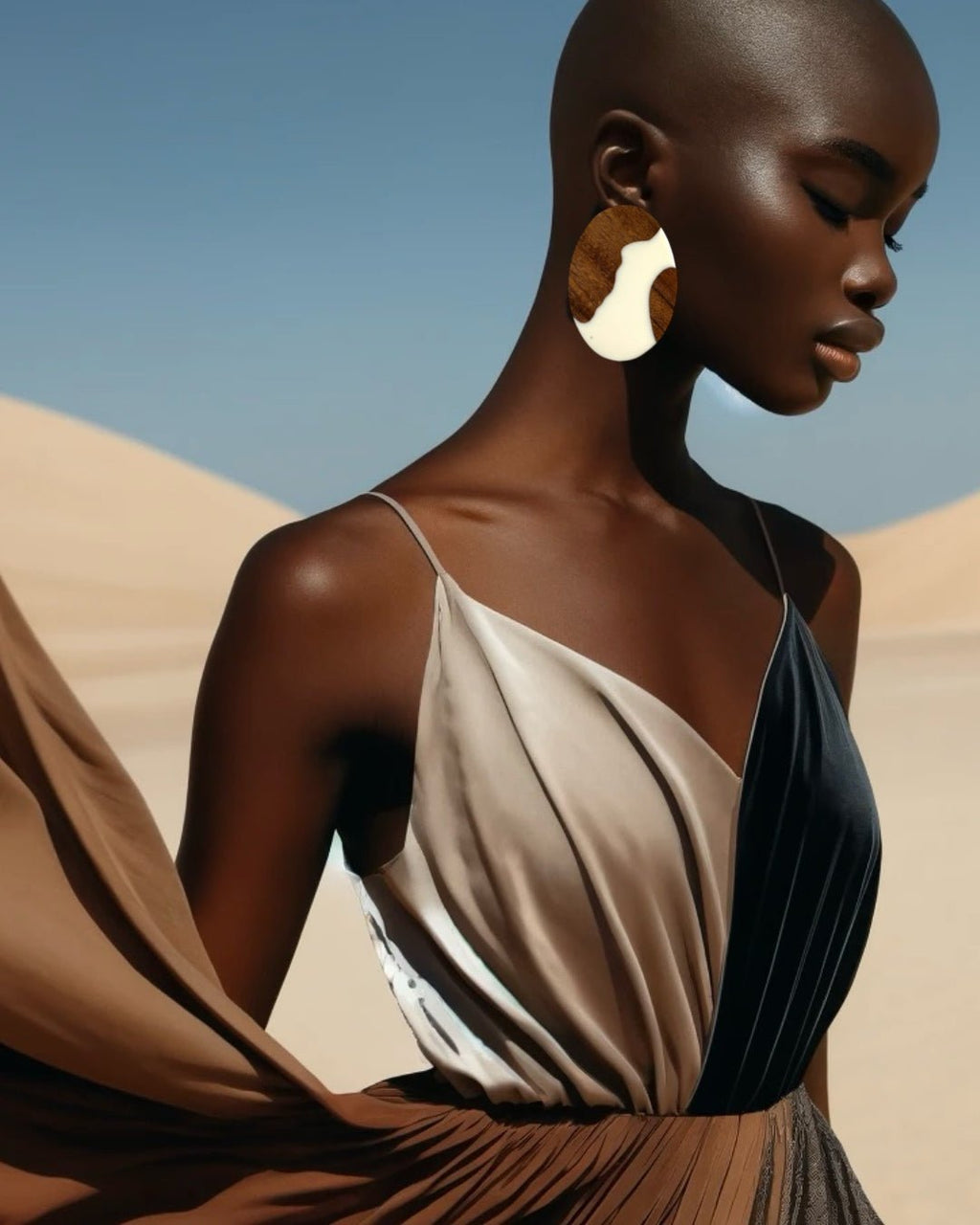 Café Au Laît Stud Earrings