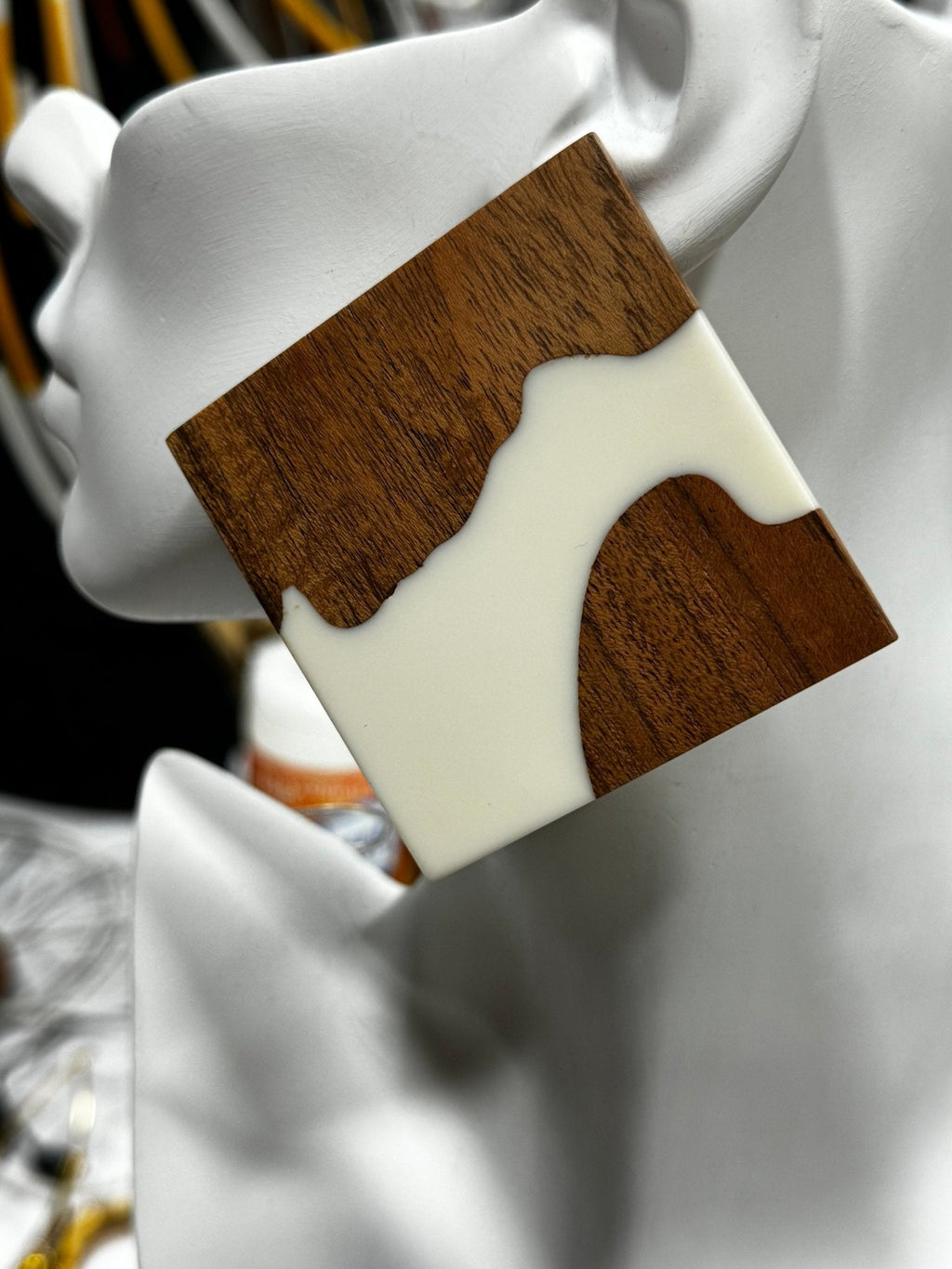 Café Au Laît Stud Earrings