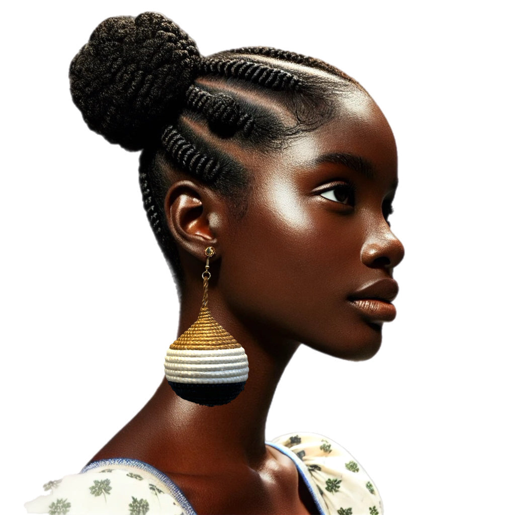 Kubwa Basket Drop Earrings