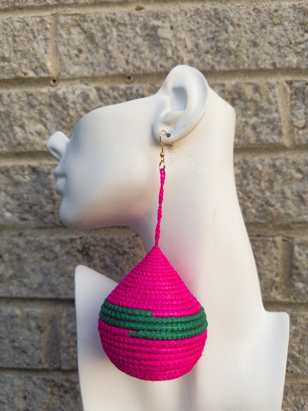 Kubwa Basket Drop Earrings