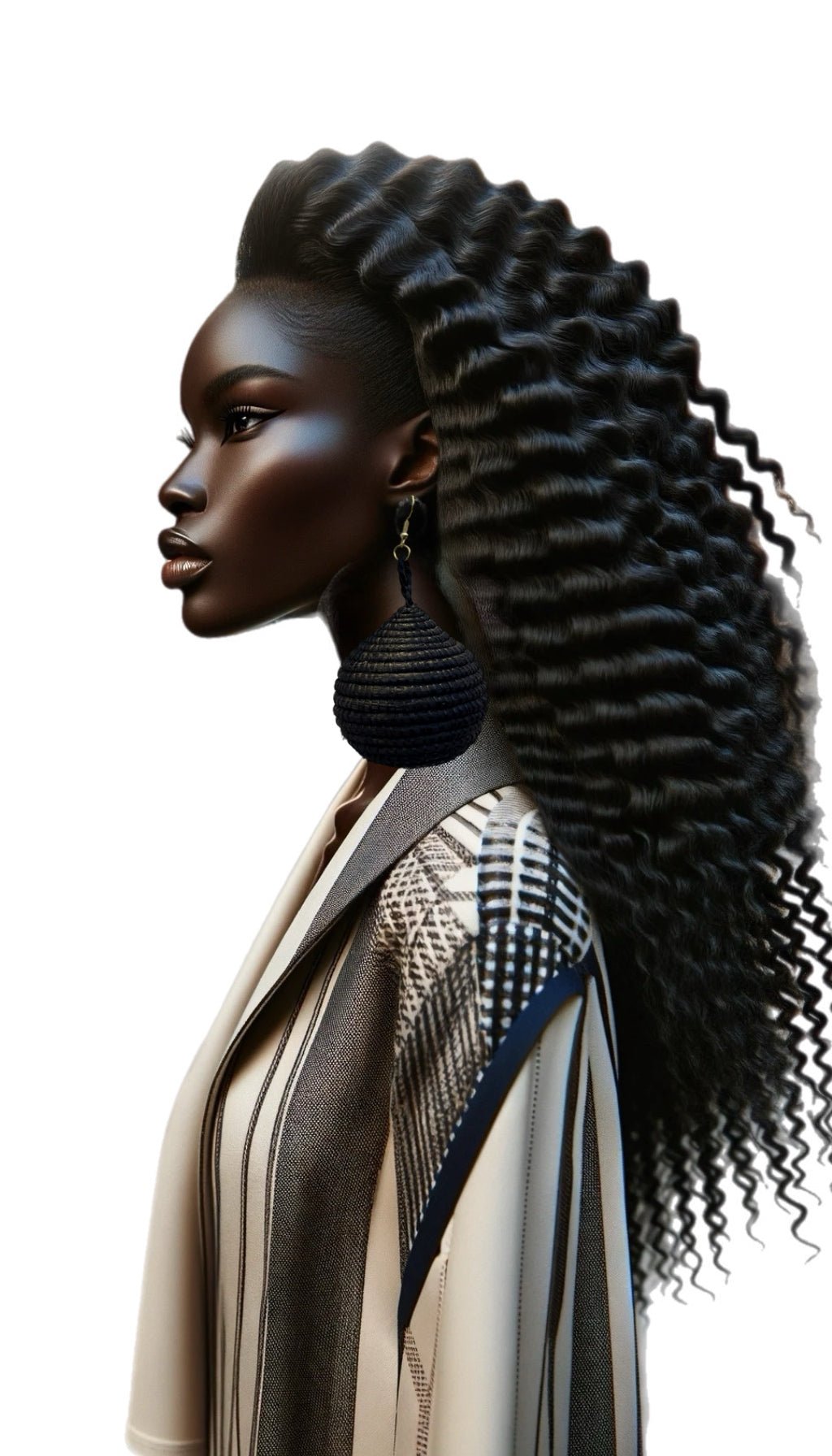 Kubwa Basket Drop Earrings