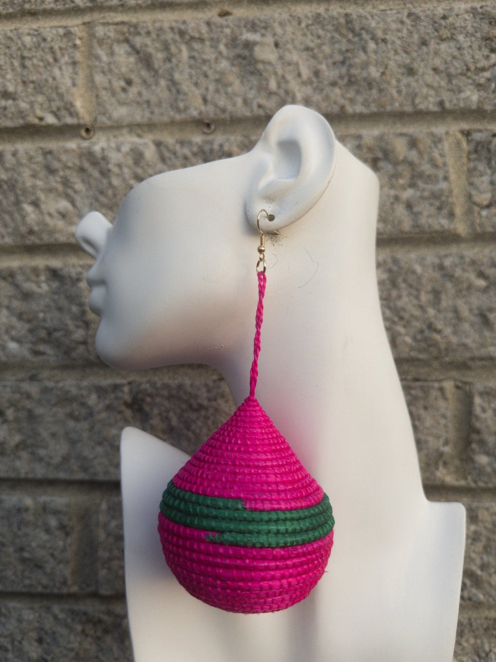 Kubwa Basket Drop Earrings