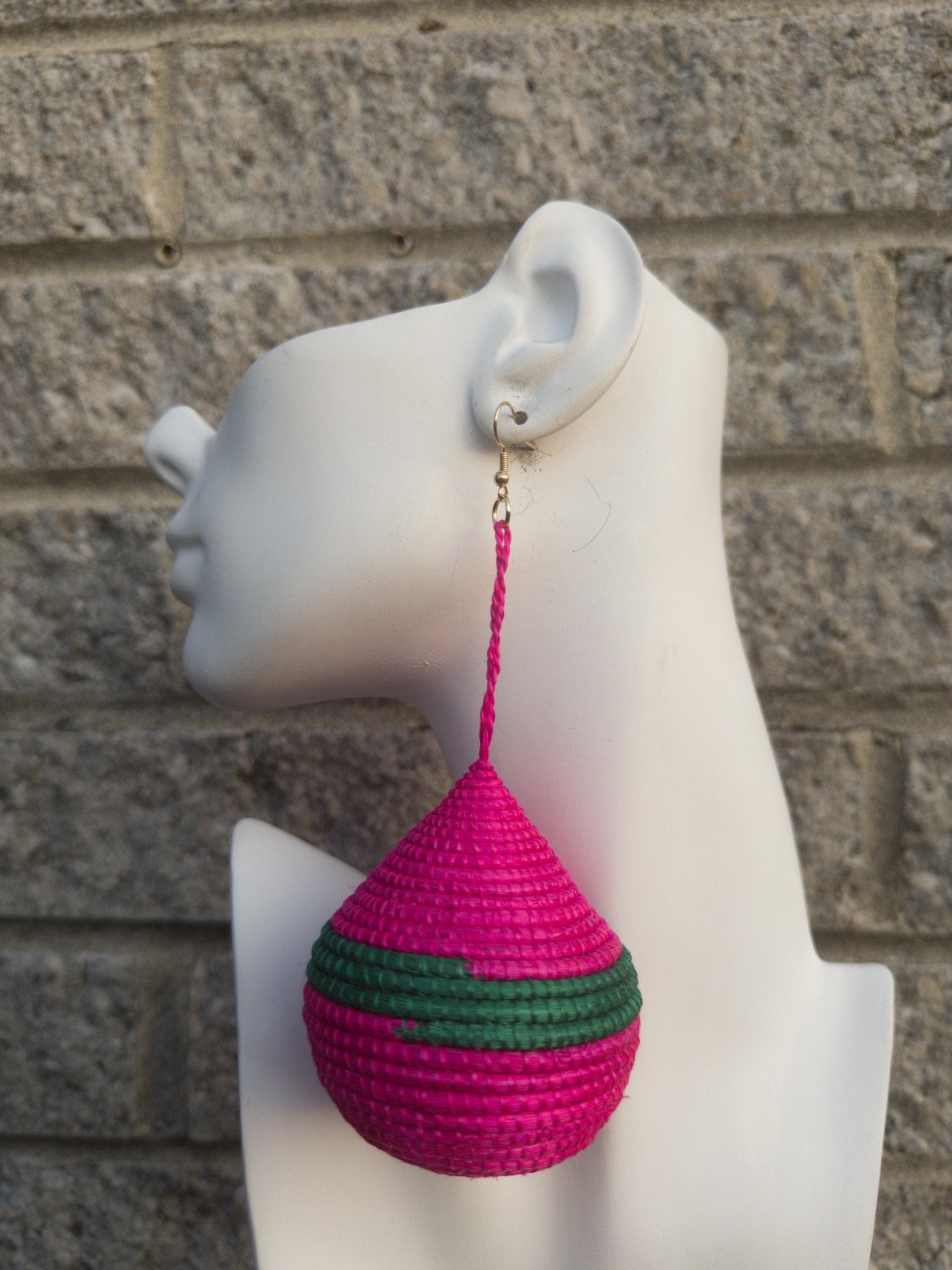 Kubwa Basket Drop Earrings