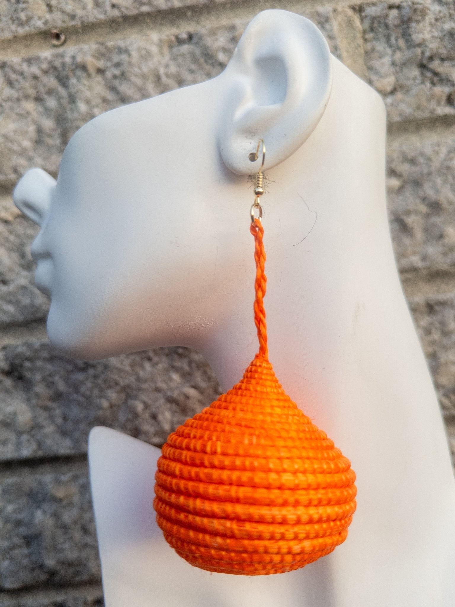 Kubwa Basket Drop Earrings