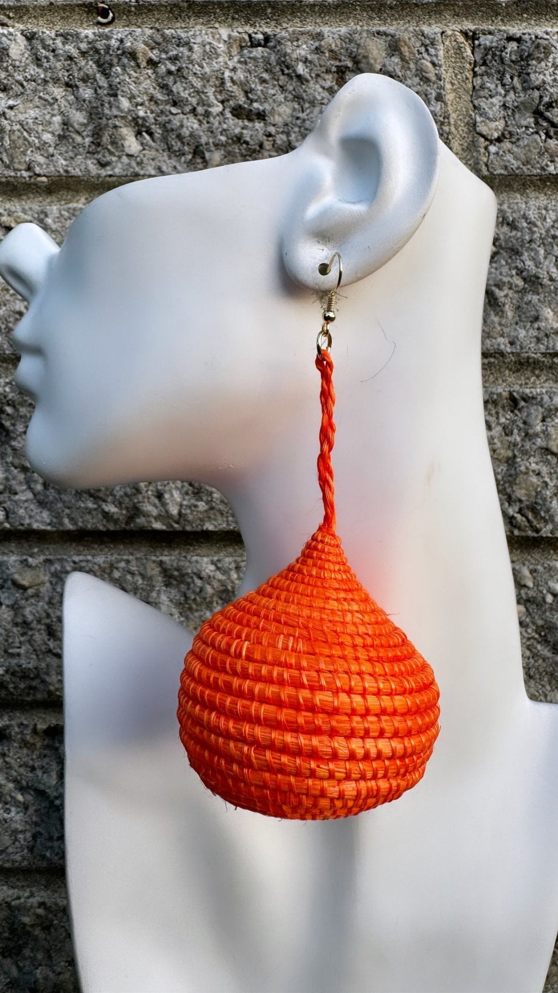 Kubwa Basket Drop Earrings