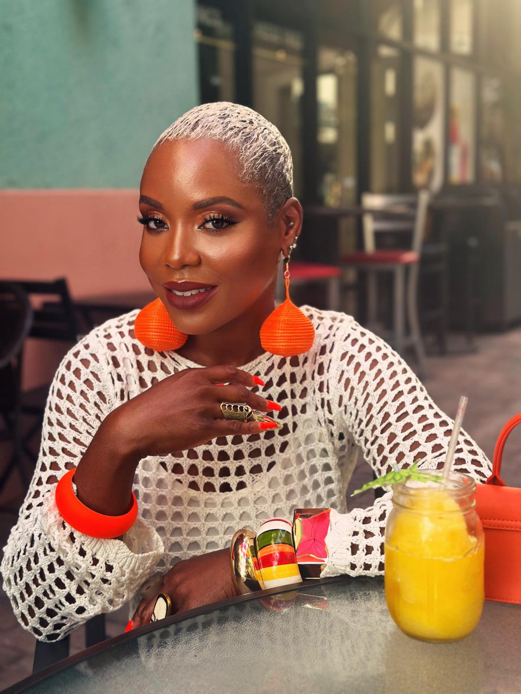 Kubwa Basket Drop Earrings