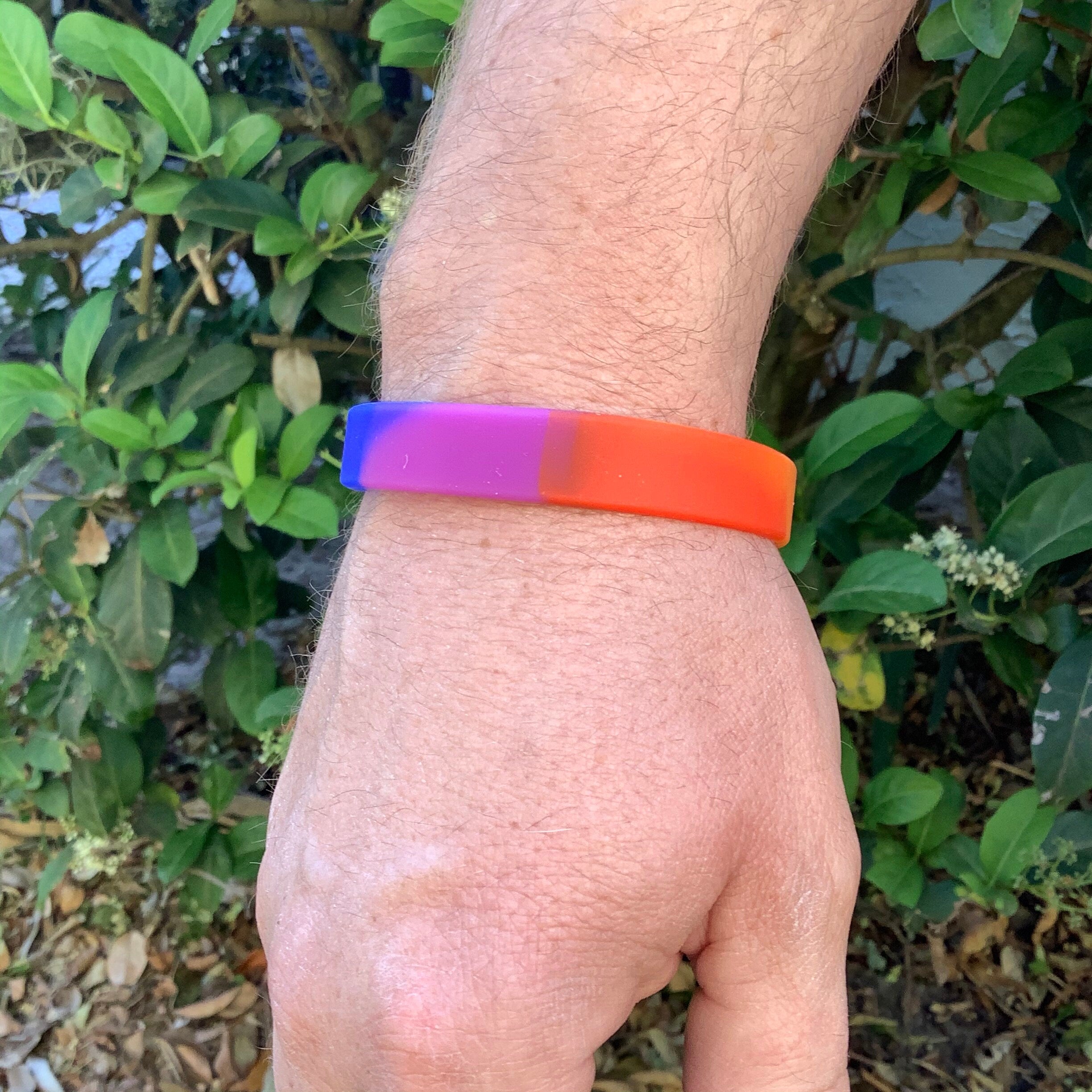Rainbow Pride Wristband - Silicone Equality Bracelet | Love Is Love Band