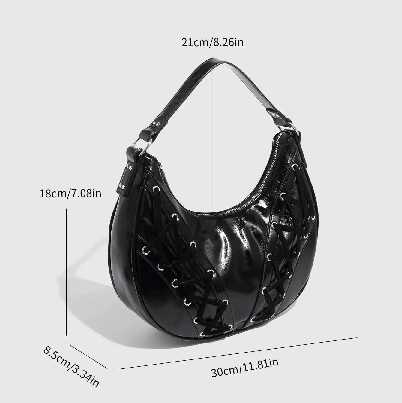 Xavera Half Moon Drawstring Bag