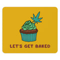 Let's Get Baked Marijuana Yellow Mouse Pad