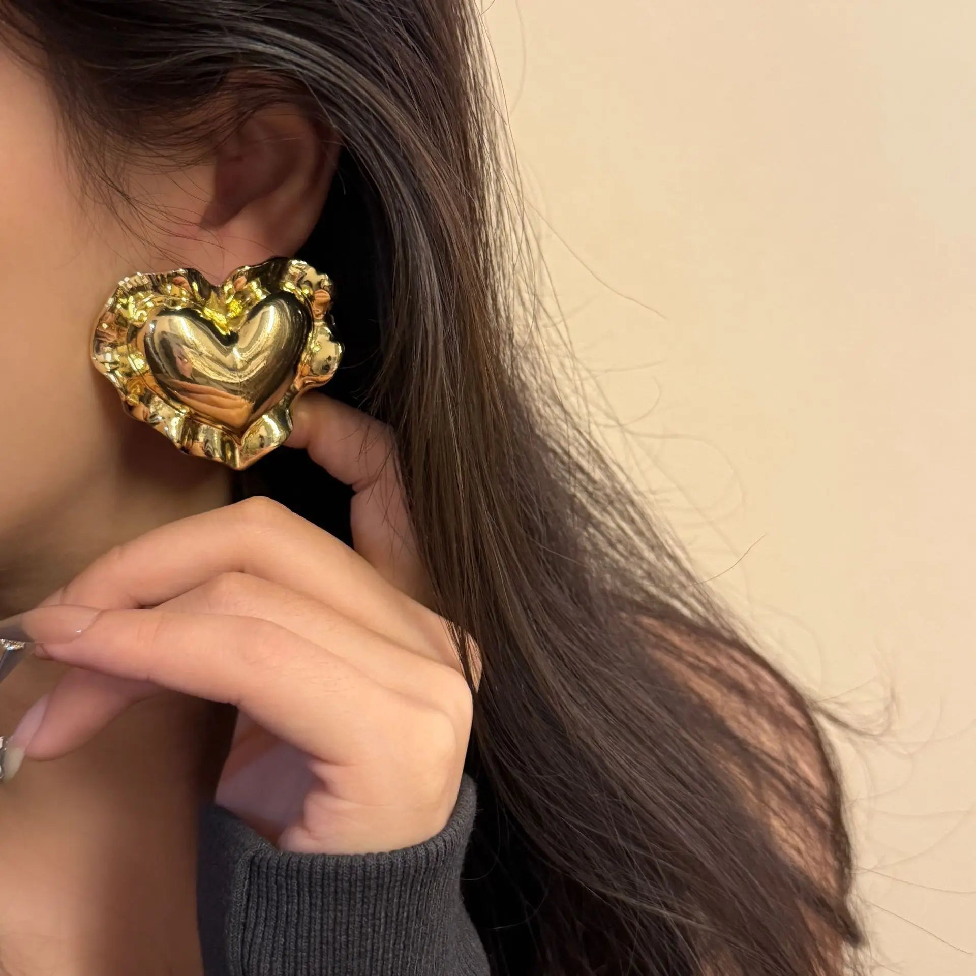 Your Heart Vintage Large Earrings