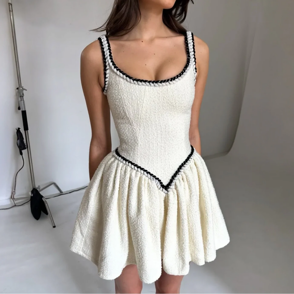 Zaria Boucle Tweed Mini Dress