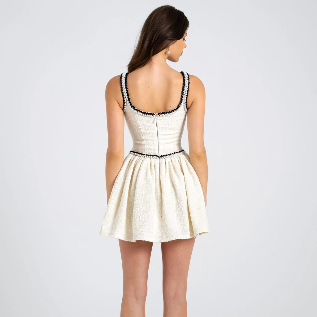 Zaria Boucle Tweed Mini Dress