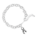 Zebra Print Ribbon Awareness Chunky Charm Bracelets