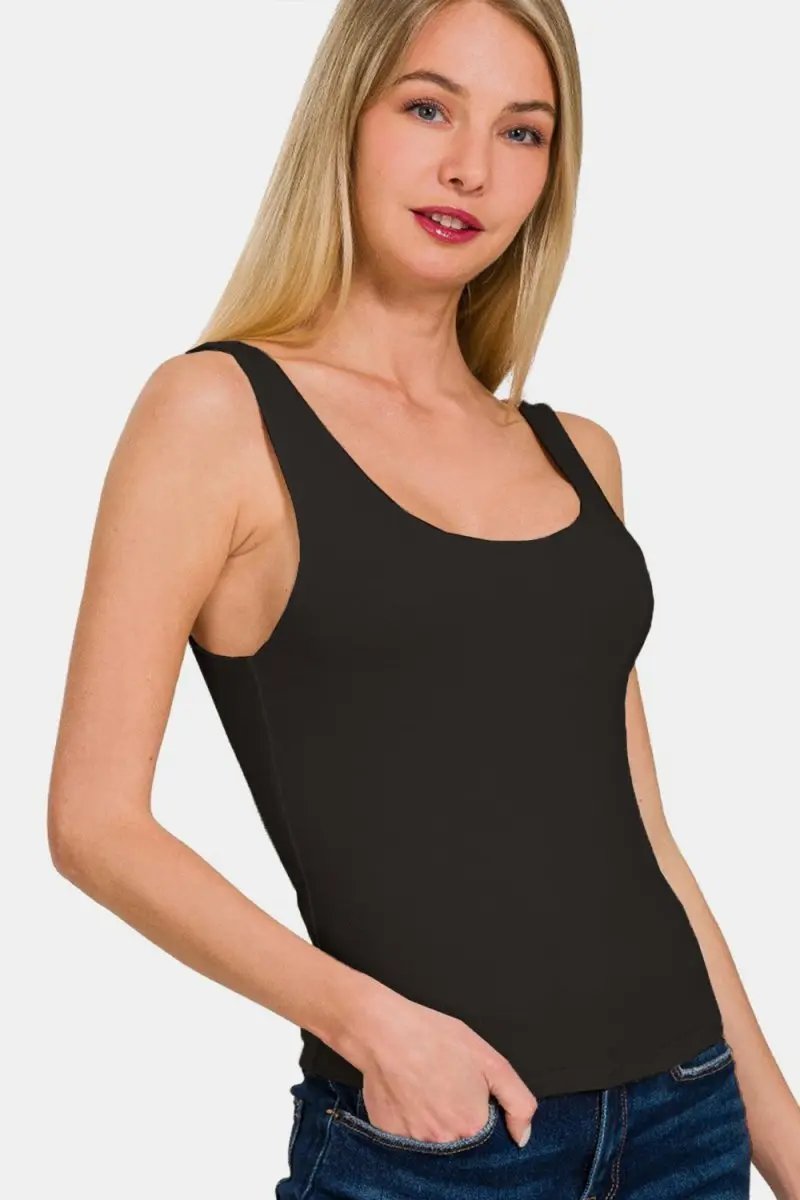 Women's Tank Top Women's Double Layer Tank - Comfy Everyday Basic Top